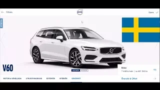 Let's Configure a 2019 Volvo V60 in the Swedish Configurator!