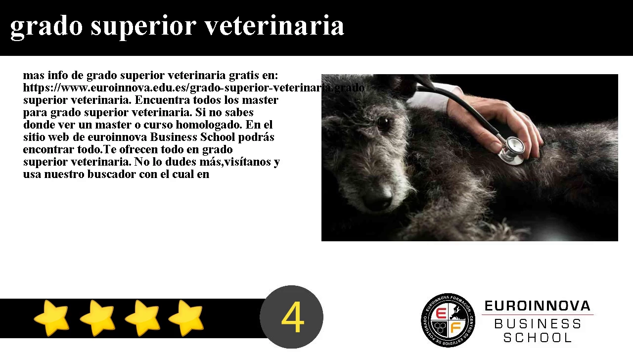 Grado superior veterinaria online