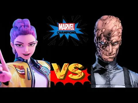 The song we COULD write: Marvel Champions Custom Content Huntrix (technically Rumi) vs Professor Ivo