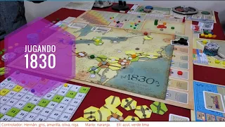 Partida completa de juego de mesa 1830 a 4 jugadores