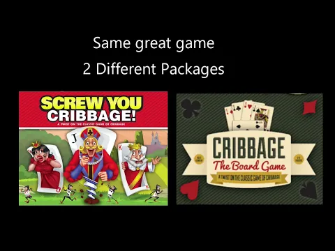 How to play Screw You Cribbage and Cribbage The Board Game