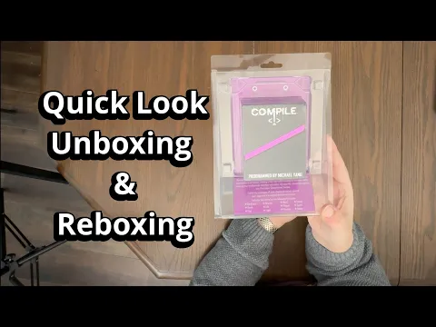 Compile: Main 1 - Quick Look Card Game Unboxing & Reboxing - What's Inside the box?