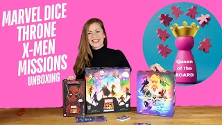 Marvel X-Men Dice Throne Missions unboxing - Queen of the Board