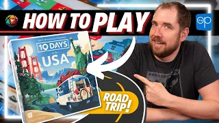 How to Play 10 DAYS IN THE USA | Board Game Tutorial