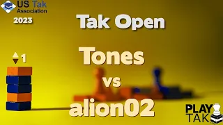 Tones vs alion02 - 2023 Tak Open - Game 1 - Tones Self-Commentary Live