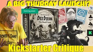 The Adventures of Dex Dixon: The Board Game - Kickstarter Critique Review