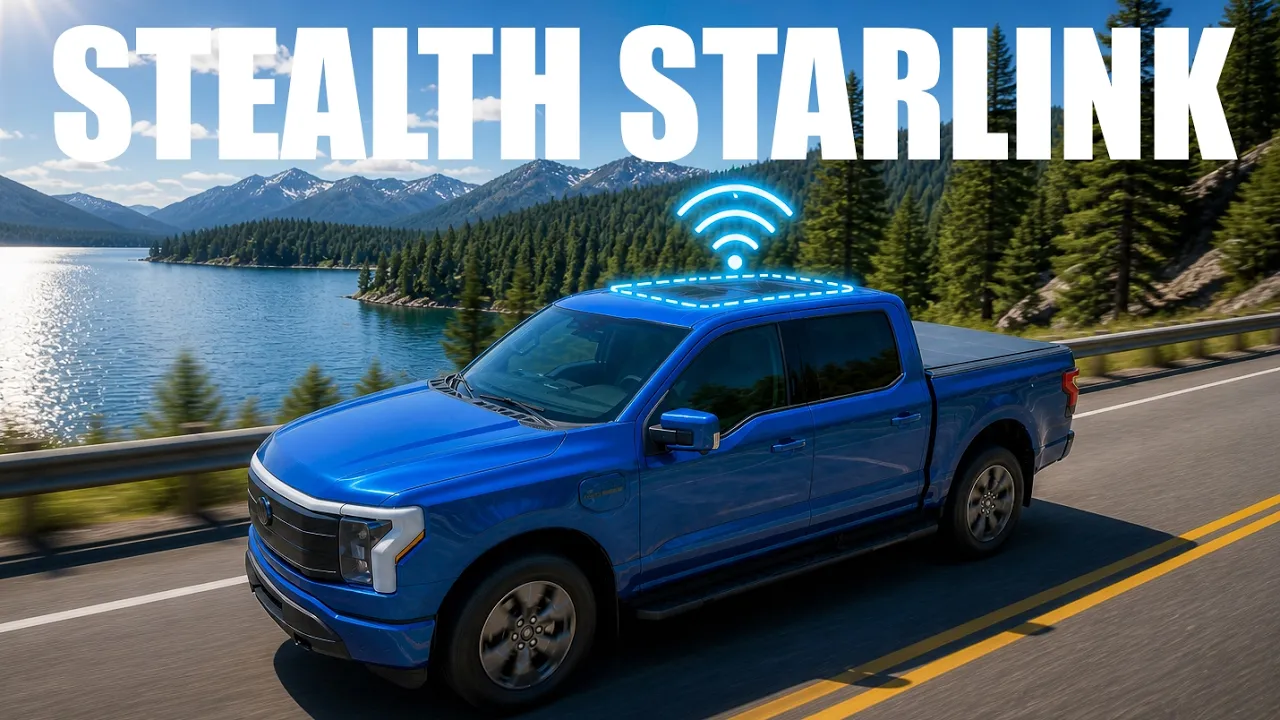 I Mounted a Starlink Mini Under My F-150 Lightning Sunroof