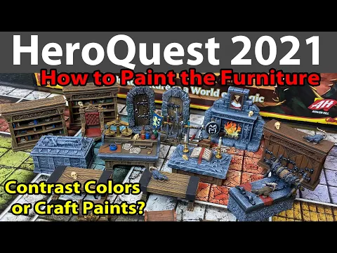HeroQuest 2021 How to Paint the Furniture