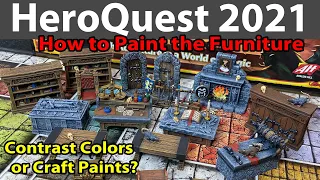 HeroQuest 2021 How to Paint the Furniture