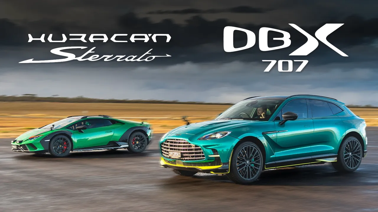 Aston Martin DBX 707 vs Lamborghini Huracan Sterrato DRAG RACE