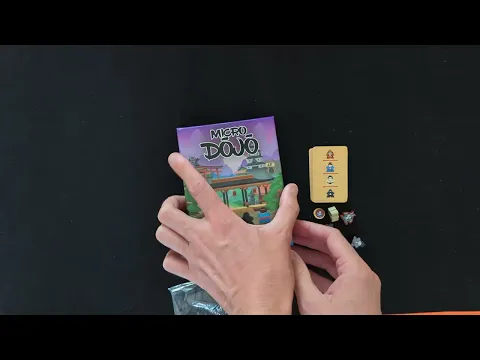 Micro Dojo 1-2 player #boardgame unboxing teaser trailer preview overview AmassGames #4k #bga #bgg