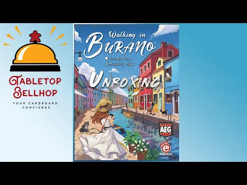UNBOXING Walking in Burano, a rather zen neighborhood building card game from AEG