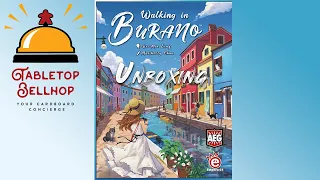 UNBOXING Walking in Burano, a rather zen neighborhood building card game from AEG