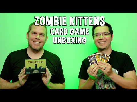 Unboxing Zombie Kittens - Exploding Kittens with Zombies Card Game