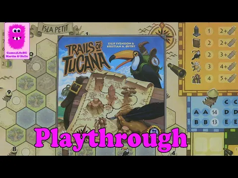 Trails of Tucana, Playthrough with rules & first impression #flipandwrite #familygame