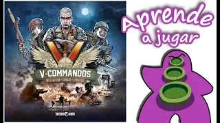 V-Commandos - Español - Reseña Juego de Mesa - Preparación y cómo se juega