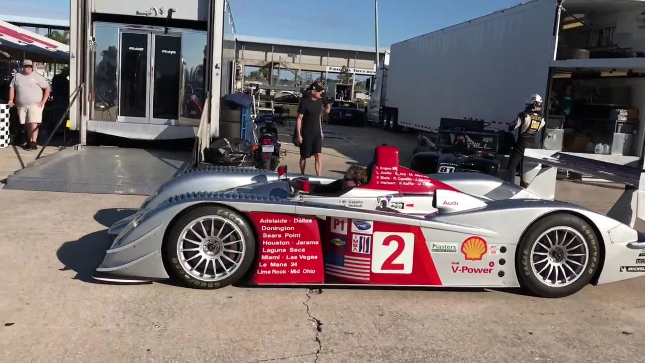 Audi R8R beats Dyson Racing MG Le Mans Prototypes - Raiti's Rides