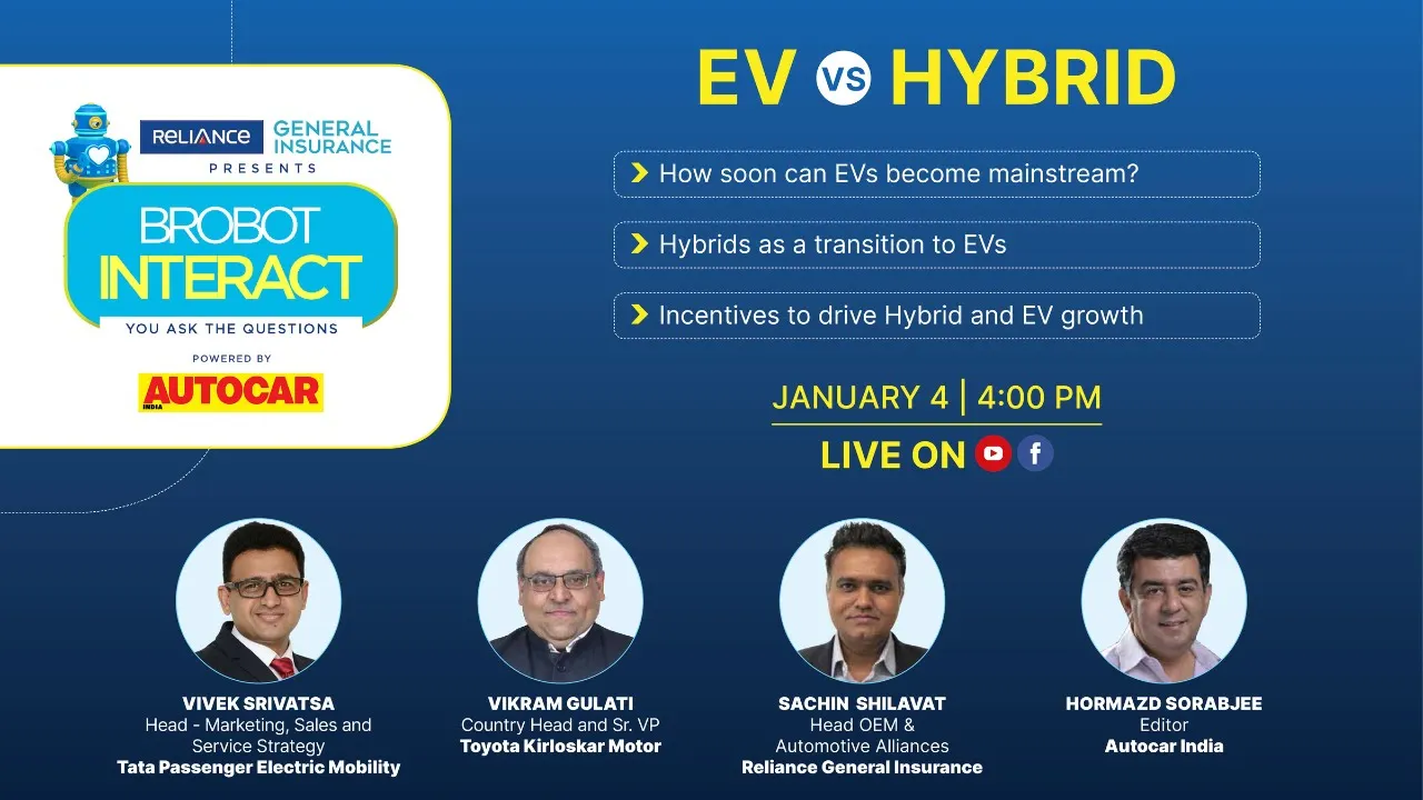 EV Vs Hybrid | Reliance General Insurance and Autocar India present Brobot Interact