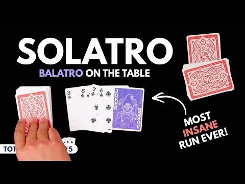 Solatro Board Game | Play BALATRO Solo with a Deck of Cards (Totally Decked #5)