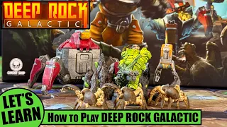 Let's Learn How to Play DEEP ROCK GALACTIC Board Game followed by a Solo Playthrough of Mission 1