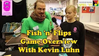 Fish 'n' Flips, Game Overview With Kevin Luhn at Spiel'19 (#spiel19, #fishnflips, Board game)