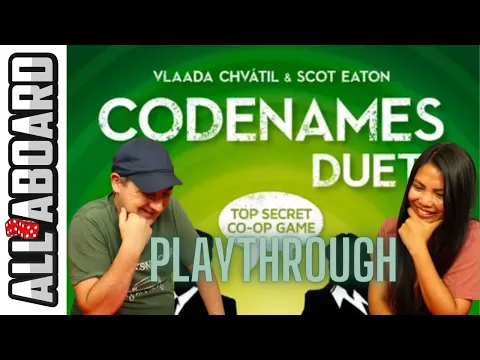 CODENAMES DUET | Board Game | 2-Player Playthrough | Contacting Agents in the Field