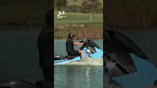 Float like a boat, ride like a bike! 🏍️ #amphibious #motorbike #boat