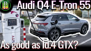 New Audi Q4 E-Tron 55 quattro charged at Ionity 9-90%