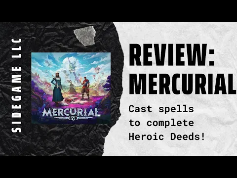 Mercurial Review (Kickstarter Board Game Prototype Copy Provided by Publisher) SideGame LLC