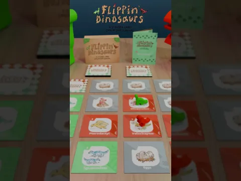 Flippin' Dinosaurs Review #shorts #boardgames #review #dinosaurs