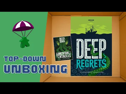 Deep Regrets: An Unfortunate Fishing Game Unboxing (4K) // With Lamentable Tentacles Expansion