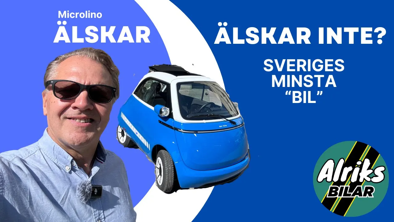 Sveriges minsta "bil" provkörd – Microlino