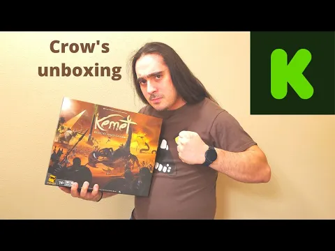 Crow's unboxing Kemet Blood and sand Kickstarter
