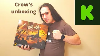 Crow's unboxing Kemet Blood and sand Kickstarter