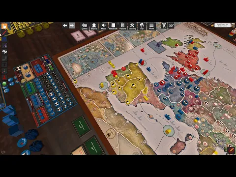 Europa Universalis Board Game 2 Player + 2 Bots Pre-Production Playtest
