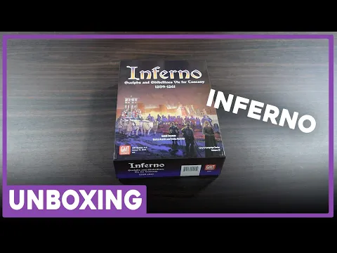 Unboxing | Inferno | GMT Games | The Players' Aid