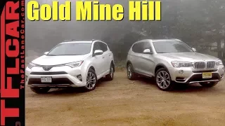 2017 BMW X3 vs Toyota RAV4 vs Gold Mine Hill Off-Road Review