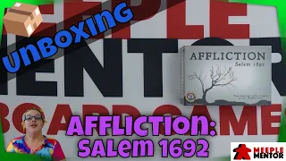 Meeple Mentor Unboxes Affliction: Salem 1692