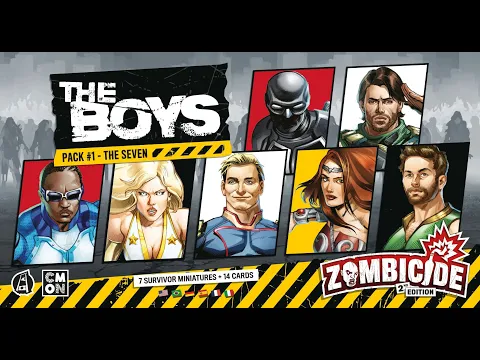 Zombicide The Boys Character Packs by CMON Unboxing