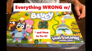 Everything WRONG w/ Bluey Shadowlands Board Game... and How To Fix It!