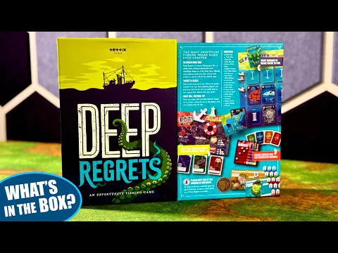 DEEP REGRETS An Unfortunate Fishing Game | Board Game Unboxing