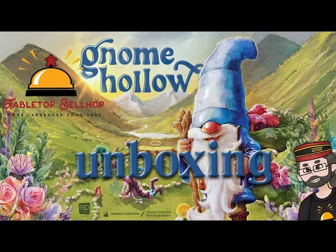 Unboxing Gnome Hollow, A strategic board game about building mushroom rings and trading for trinkets