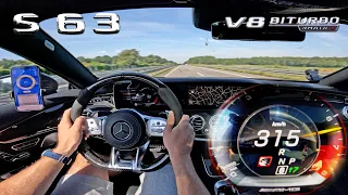 Mercedes AMG S63 COUPE is a ROCKET on the AUTOBAHN!