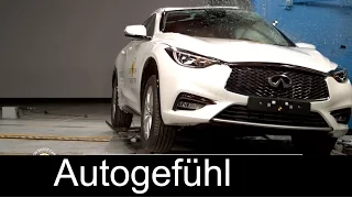New Infiniti Q30 compact car crash test - Autogefühl