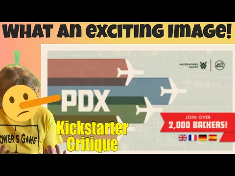 PDX ️ The Airport Game (A) Love The Theme! - Kickstarter Critique Review