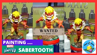 Painting Marvel United: Sabertooth