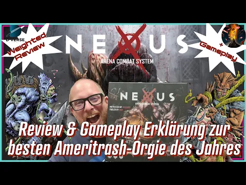 NEXUS ARENA COMBAT SYSTEM - Review & Gameplay-Erklärung zur besten Ameritrash-Orgie des Jahres!