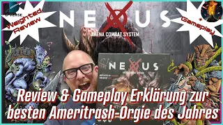 NEXUS ARENA COMBAT SYSTEM - Review & Gameplay-ErklΓ€rung zur besten Ameritrash-Orgie des Jahres!