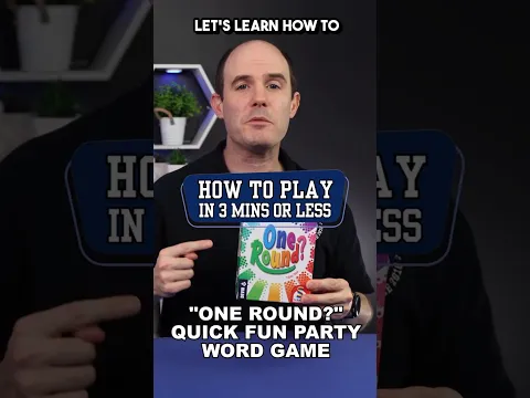 One Round? How to Play #boardgame #tutorial A cooperative party word association game