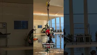 We sunk an EV Motorbike in the World’s deepest pool 🤿🏍️ @UltravioletteEV #ultraviolette #stunts